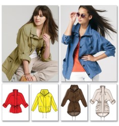 6531 UNLINED ELASTIC WST CARGO JACKET LENGTHS, BELT PATTERN 4-14